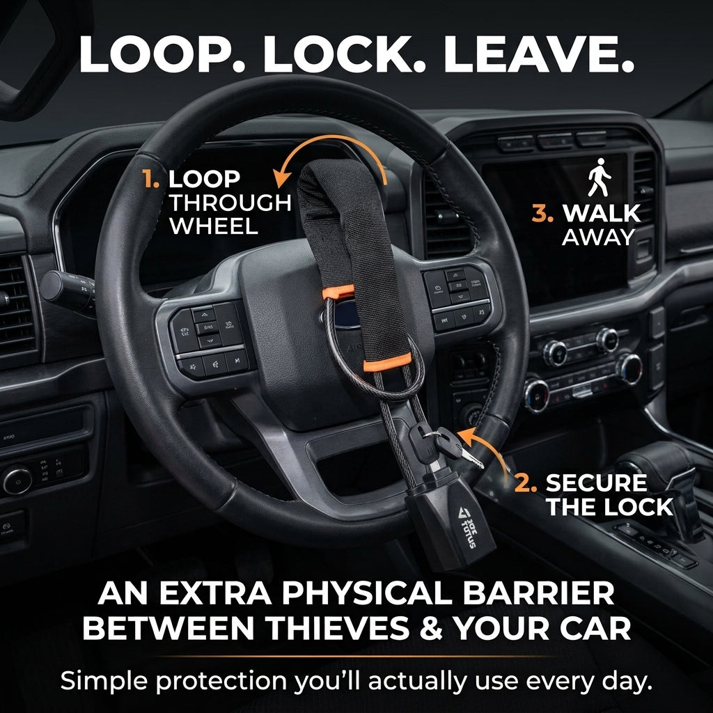 WheelGuard™ — Anti-Theft Steering Wheel Lock