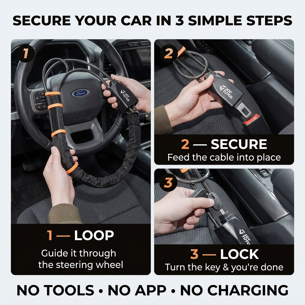 WheelGuard™ — Anti-Theft Steering Wheel Lock