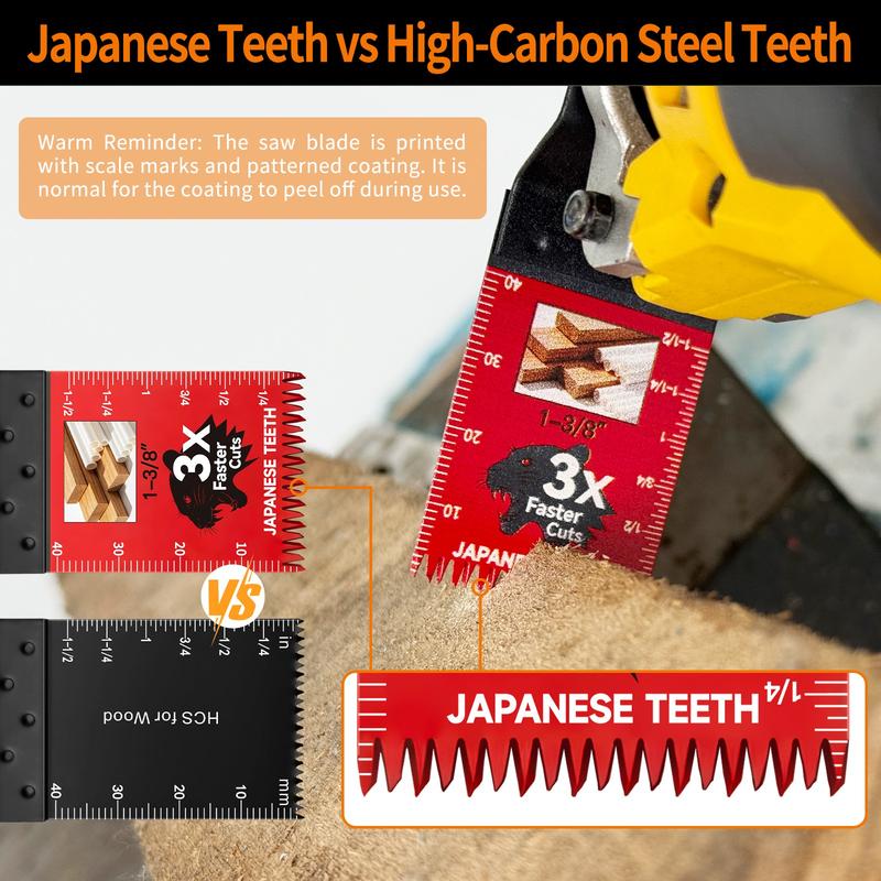 Japanese Teeth™ Fast-Cut Oscillating Blades