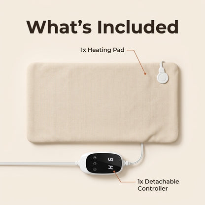 What's included: heating pad and detachable LED controller with cord