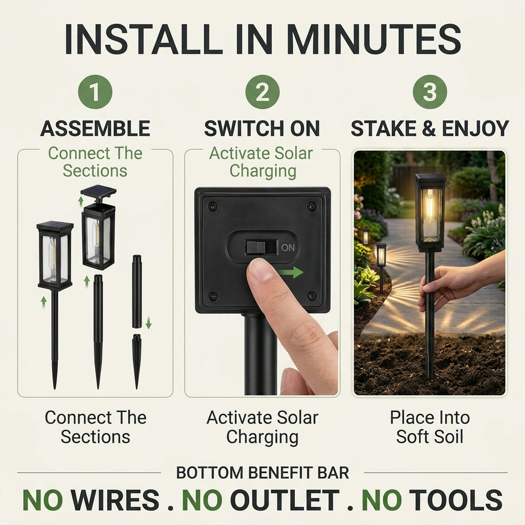Auresti™ Solar Pathway Lights