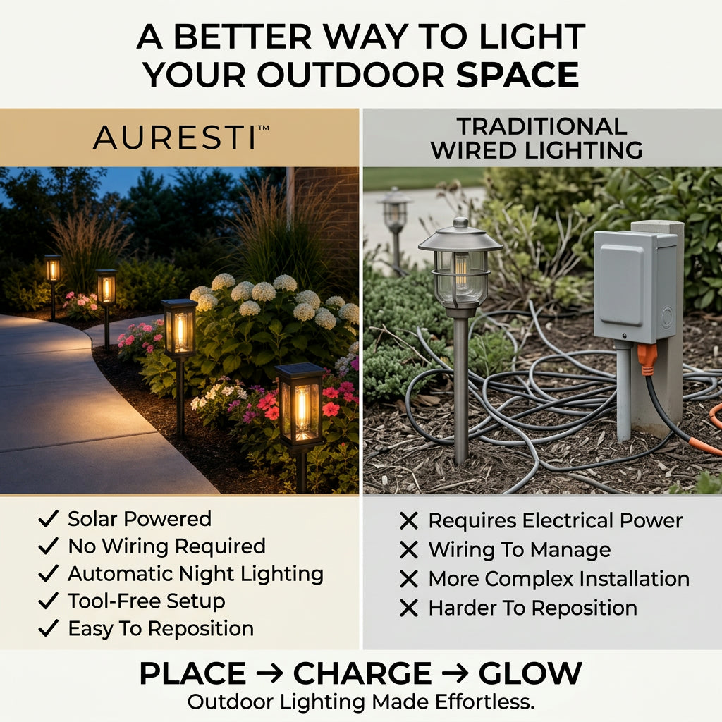 Auresti™ Solar Pathway Lights